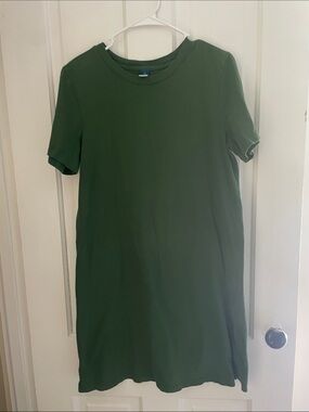 Old navy Green Short Sleeve T-Shirt Dress